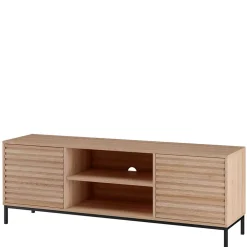 Wohnen TV Lowboard in Eiche Holzdekor - Lunira