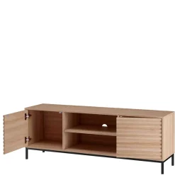 Wohnen TV Lowboard in Eiche Holzdekor - Lunira