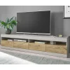 Wohnen TV Lowboard in Hellgrau & Zinneiche NB - Lioscas