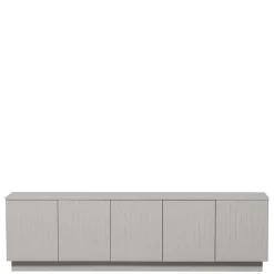 Wohnen TV Lowboard in Hellgrau lackiert - Lucaz