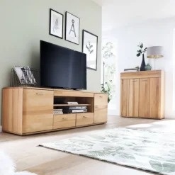 Wohnen Sideboards & Kommoden|Sideboards & Kommoden*TV Lowboard in Kernbuche - Hippa