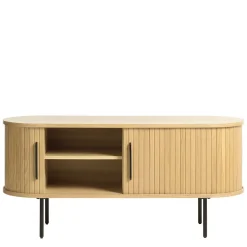 Wohnen TV Lowboard in ovalem Design - Teorina