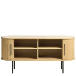 Wohnen TV Lowboard in ovalem Design - Teorina
