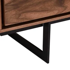 Wohnen TV Lowboard in Walnussfarben Furnier - Melvue