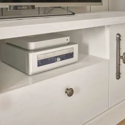 Wohnen TV Lowboard in weißer Holzoptik Pinie - Liancos