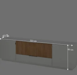 Wohnen Tv & Hifi-Möbel|Tv & Hifi-Möbel*TV Lowboard mit 223 cm Breite - Miloris