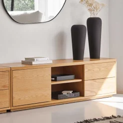 Wohnen Tv & Hifi-Möbel|Tv & Hifi-Möbel*TV Lowboard mit zwei Schubladen & Tür - Elastian