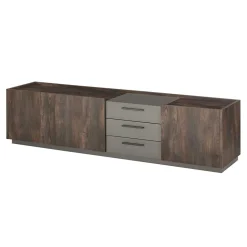 Wohnen TV Lowboard und Wandregal Set - Mundo (zweiteilig)