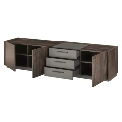 Wohnen TV Lowboard und Wandregal Set - Mundo (zweiteilig)