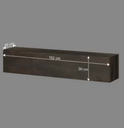 Wohnen TV Lowboard und zwei Hängeschränke Set - Mundo (dreiteilig)