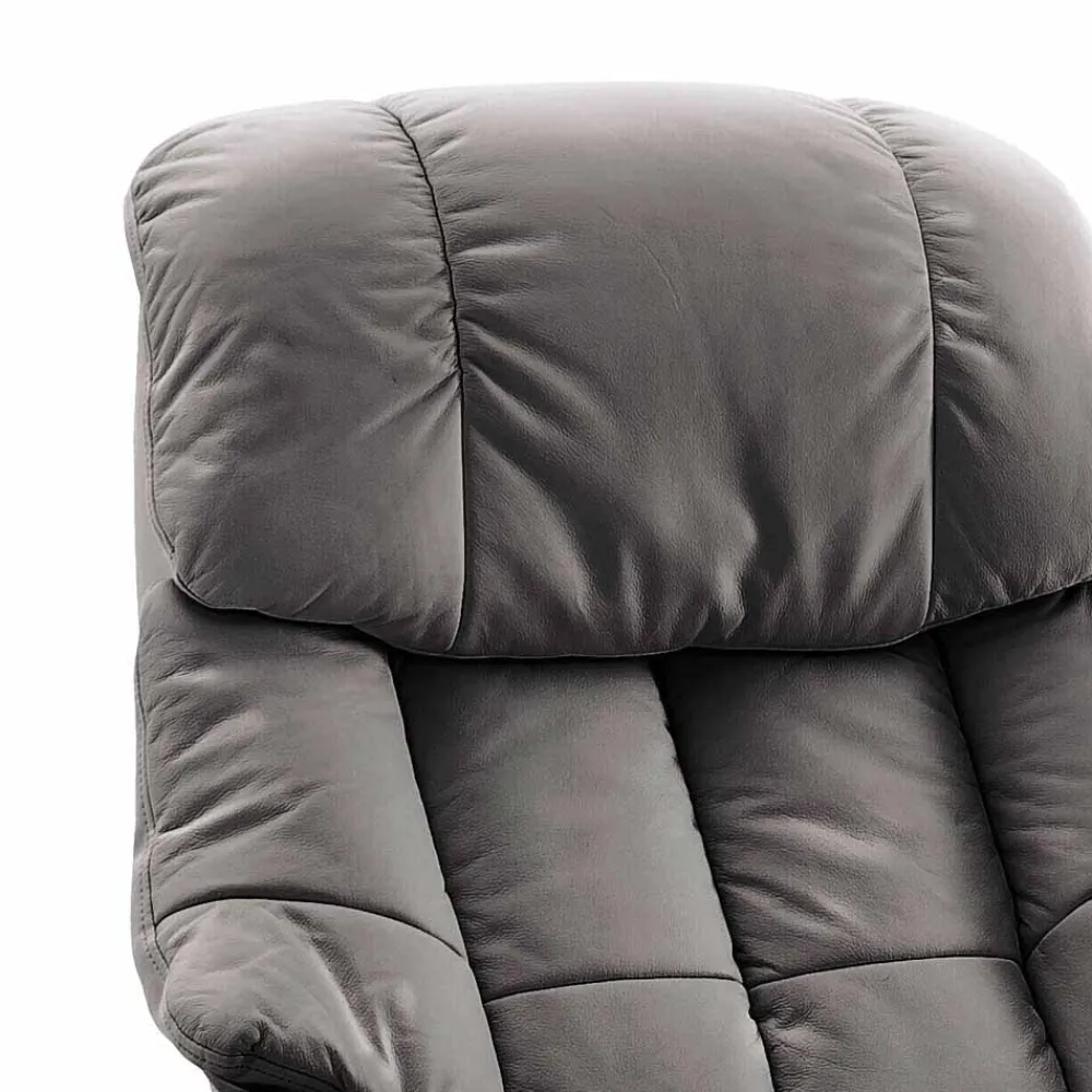 Wohnen Sessel|Sofas*TV Relaxsessel mit Leder Schlammfarben Emia mit Körperdruck verstellbar