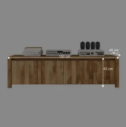 Wohnen Tv & Hifi-Möbel|Tv & Hifi-Möbel*TV Sideboard Nadalia aus Wildeiche Massivholz