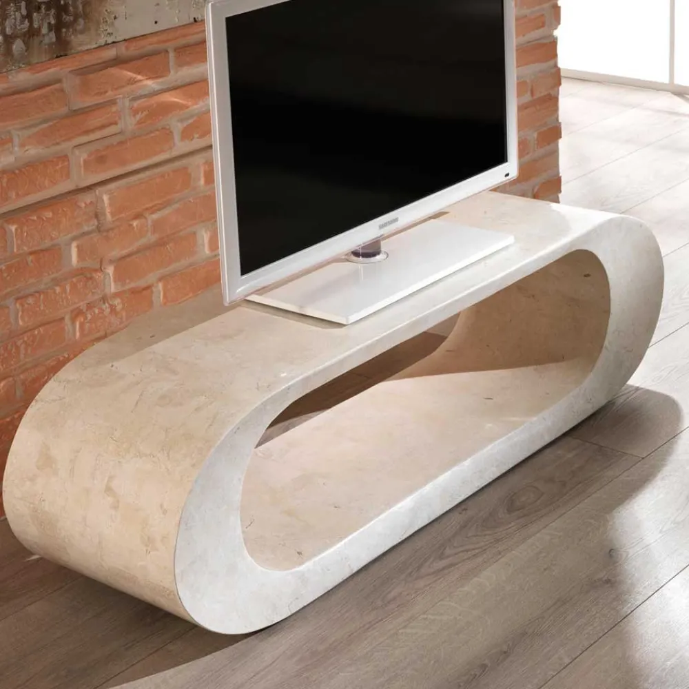 Wohnen Tv & Hifi-Möbel|Tv & Hifi-Möbel*TV Tisch Filicudia in Creme Weiß