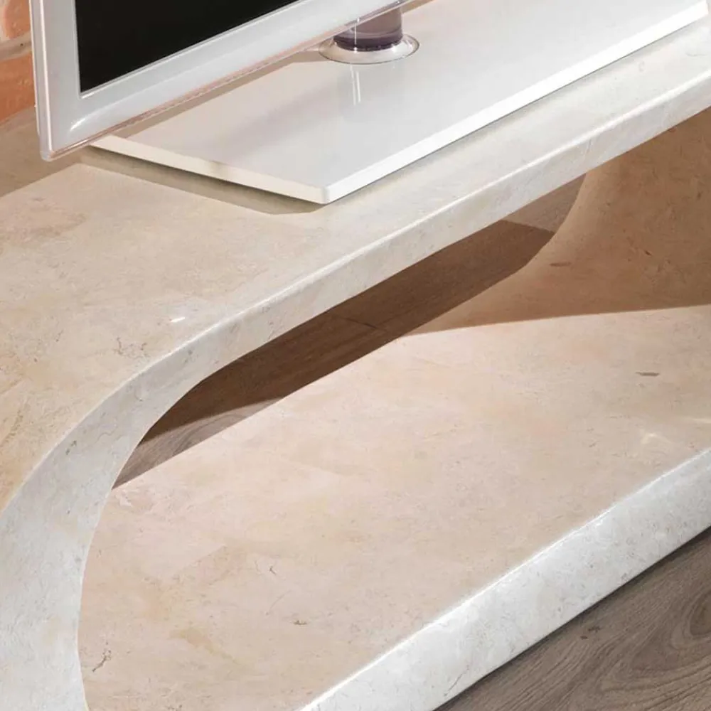 Wohnen Tv & Hifi-Möbel|Tv & Hifi-Möbel*TV Tisch Filicudia in Creme Weiß