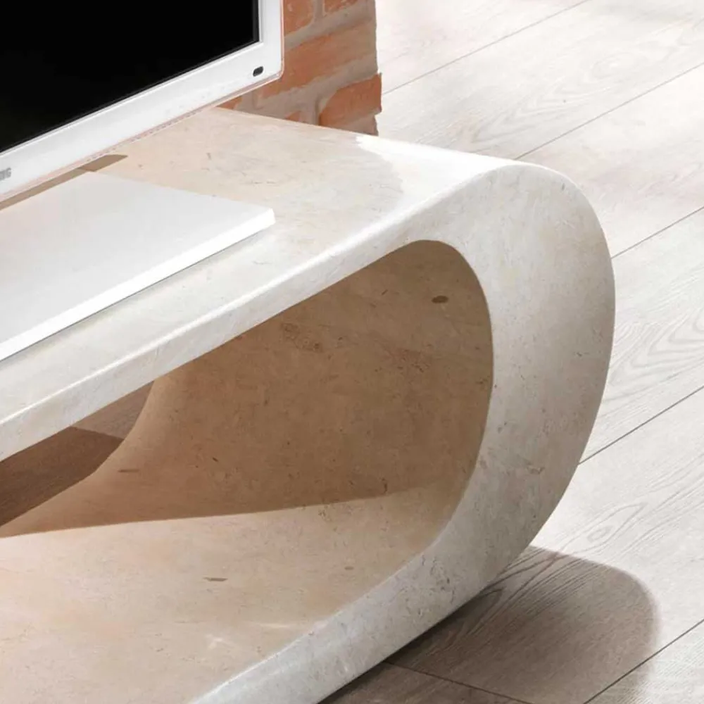 Wohnen Tv & Hifi-Möbel|Tv & Hifi-Möbel*TV Tisch Filicudia in Creme Weiß