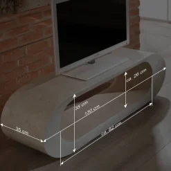 Wohnen Tv & Hifi-Möbel|Tv & Hifi-Möbel*TV Tisch Filicudia in Creme Weiß
