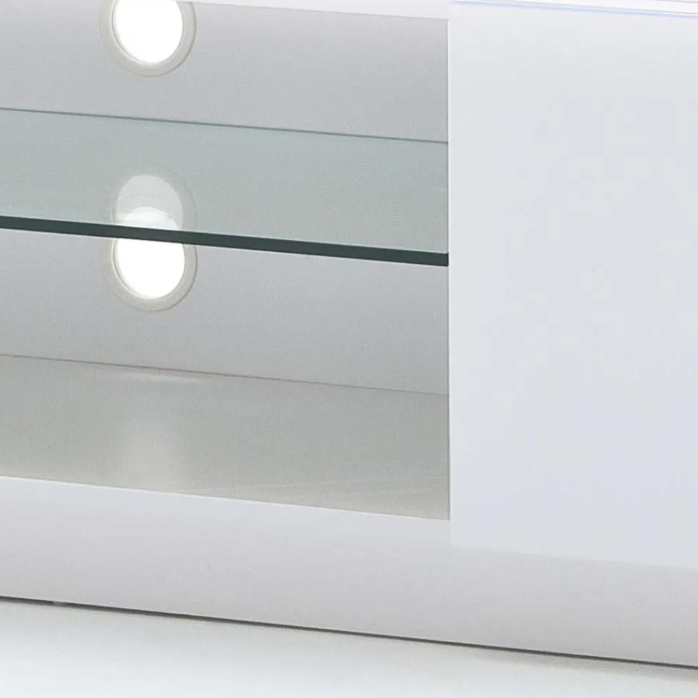 Wohnen TV Tisch Stijn mit Wildeiche Massivholz