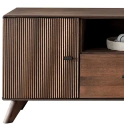 Wohnen TV Unterschrank aus Kernbuche massiv in Braun - Malawi