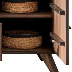 Wohnen TV Unterschrank aus Kernbuche massiv in Braun - Malawi