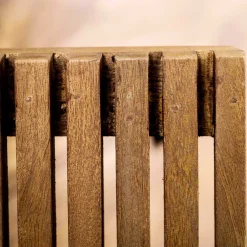 Wohnen TV Unterschrank aus Mangoholz in Sandfarben - Baina