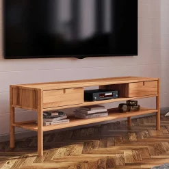 Wohnen Tv & Hifi-Möbel|Tv & Hifi-Möbel*TV Unterschrank aus Wildbuche Massivholz - Indrya