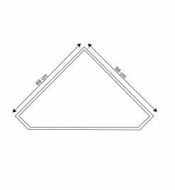 Wohnen TV Unterschrank für Ecke in Weiß - Zarinas