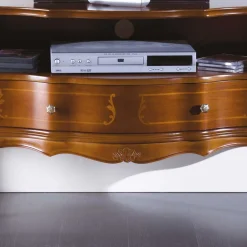 Wohnen Barock Möbel|Tv & Hifi-Möbel*TV Unterschrank im Barock Stil Dentro Nussbaumfarben