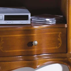 Wohnen Barock Möbel|Tv & Hifi-Möbel*TV Unterschrank im Barock Stil Dentro Nussbaumfarben