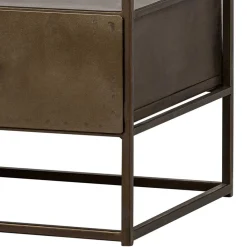 Wohnen Loft Möbel|Industrial Möbel*TV Unterschrank in Altmessing Metall - Liviano