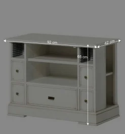 Wohnen Tv & Hifi-Möbel|Tv & Hifi-Möbel*TV Unterschrank in Antikweiß - Annot