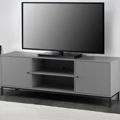 Wohnen Tv & Hifi-Möbel|Tv & Hifi-Möbel*TV Unterschrank in Grau mit Schwarz - Lagista