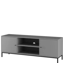 Wohnen Tv & Hifi-Möbel|Tv & Hifi-Möbel*TV Unterschrank in Grau mit Schwarz - Lagista