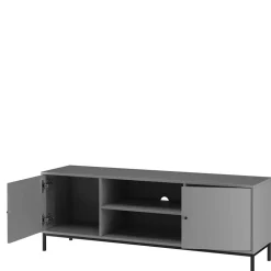 Wohnen Tv & Hifi-Möbel|Tv & Hifi-Möbel*TV Unterschrank in Grau mit Schwarz - Lagista