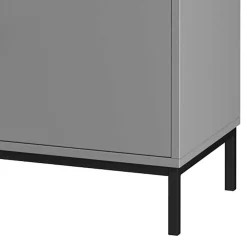 Wohnen Tv & Hifi-Möbel|Tv & Hifi-Möbel*TV Unterschrank in Grau mit Schwarz - Lagista