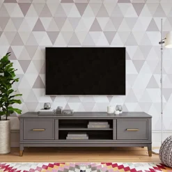 Wohnen Tv & Hifi-Möbel|Tv & Hifi-Möbel*TV Unterschrank in Grau und Gold - Tamila