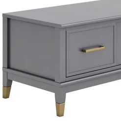 Wohnen Tv & Hifi-Möbel|Tv & Hifi-Möbel*TV Unterschrank in Grau und Gold - Tamila