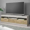 Wohnen Tv & Hifi-Möbel|Tv & Hifi-Möbel*TV Unterschrank in Hellgrau & Zinneiche NB - Lioscas