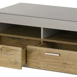 Wohnen Tv & Hifi-Möbel|Tv & Hifi-Möbel*TV Unterschrank in Hellgrau & Zinneiche NB - Lioscas