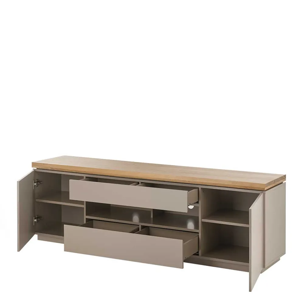 Wohnen TV Unterschrank in Taupe & Akazie - Anja