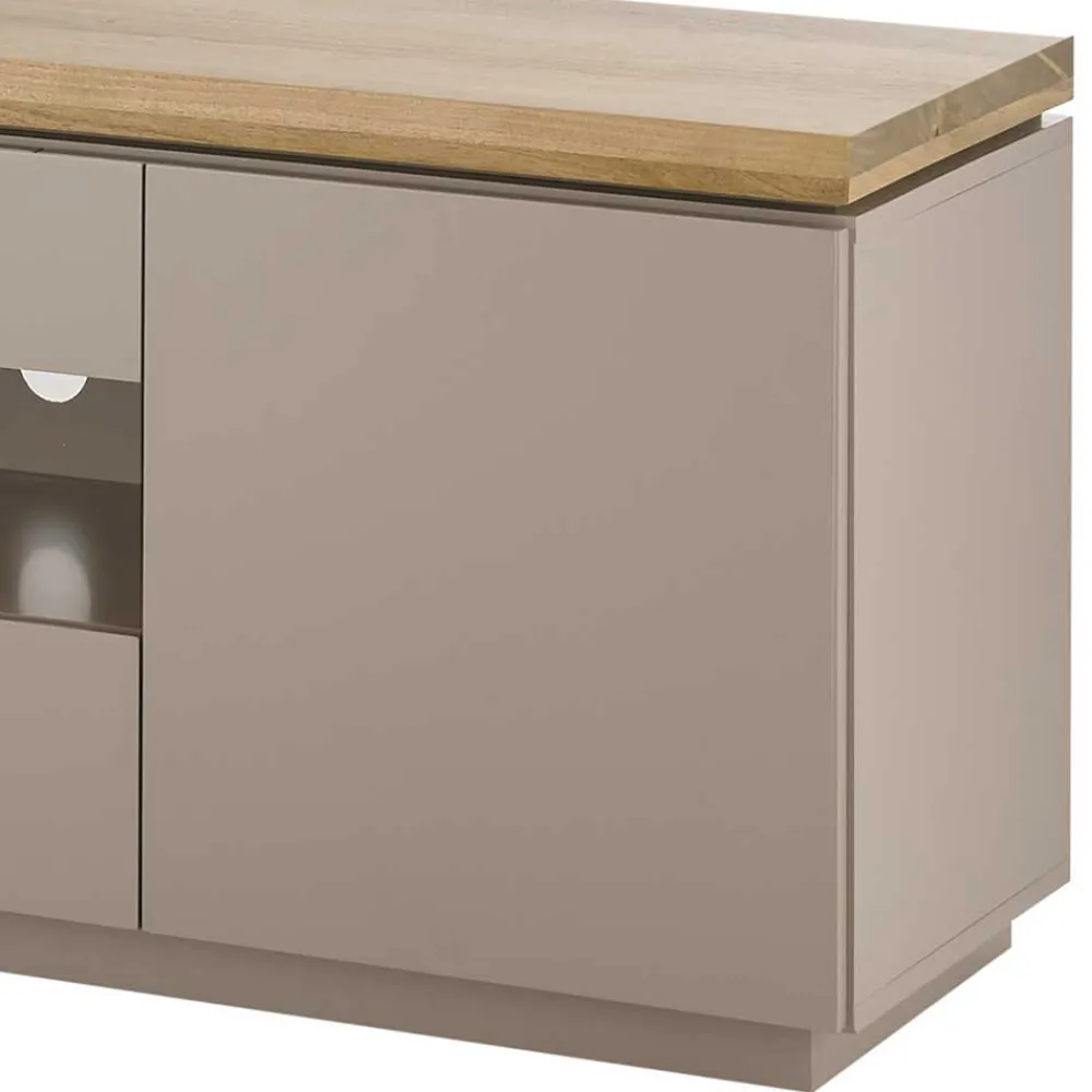 Wohnen TV Unterschrank in Taupe & Akazie - Anja