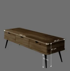 Wohnen TV Unterschrank mit drei Schubladen - Casarius