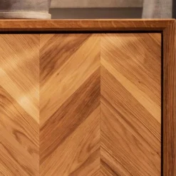 Wohnen Tv & Hifi-Möbel|Tv & Hifi-Möbel*TV Unterschrank mit Fischgrät Design Türen - Kerfa