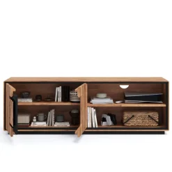 Wohnen Sideboards & Kommoden|Sideboards & Kommoden*TV Unterschrank mit Hirnholz Applikation - Shipper