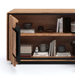 Wohnen Sideboards & Kommoden|Sideboards & Kommoden*TV Unterschrank mit Hirnholz Applikation - Shipper