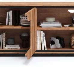 Wohnen Sideboards & Kommoden|Sideboards & Kommoden*TV Unterschrank mit Hirnholz Applikation - Shipper