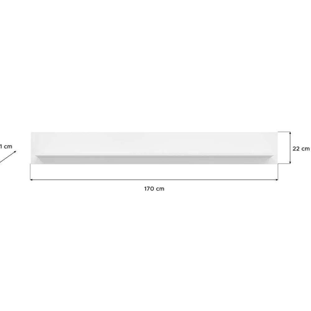 Wohnen Wohnzimmerschränke*TV Wohnkombination hochglänzend in Weiß - Gomata (vierteilig)