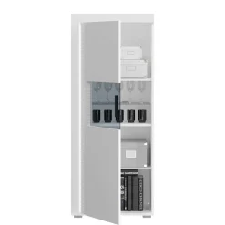 Wohnen Wohnzimmerschränke*TV Wohnkombination hochglänzend in Weiß - Gomata (vierteilig)