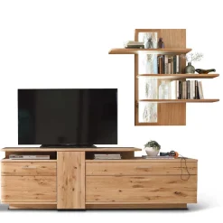 Wohnen TV Wohnkombination in Eiche - Crokas (zweiteilig)