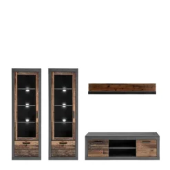 Wohnen TV Wohnmöbel Kombi - Timuras (vierteilig)