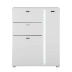 Wohnen TV Wohnwand beleuchtet Möbelset - Tirol (dreiteilig)